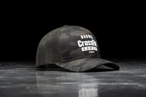 Chapeaux Nobull Crossfit Games® 2021 Curved-brim Trucker Femme Vert Camouflage | 12359-YNPB