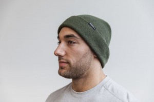 Chapeaux Nobull Cuffed Beanie Homme Army | 32985-UXEG