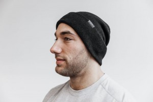 Chapeaux Nobull Cuffed Beanie Homme Noir | 03726-GWZP