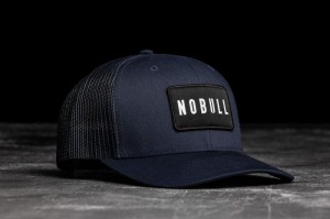 Chapeaux Nobull Curved-brim Trucker Homme Bleu Marine | 23965-AECP