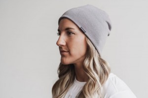 Chapeaux Nobull Fitted Beanie Homme Grise | 52438-JHSR