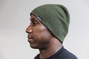 Chapeaux Nobull Waffle Beanie Homme Army | 28367-ASLF