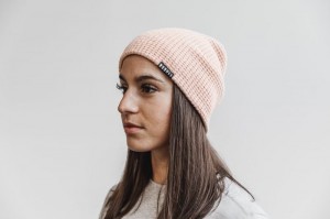 Chapeaux Nobull Waffle Beanie Homme Rose | 17825-GDLQ