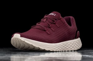 Chaussure Running Nobull Homme Rouge Foncé Blanche | 02946-HADK