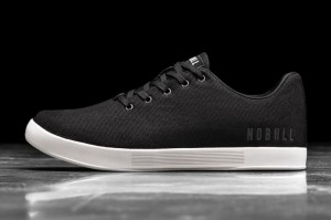 Chaussures de Sport Nobull Femme Noir Blanche | 58406-RDGC