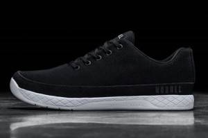 Chaussures de Sport Nobull Femme Noir Blanche | 96321-UAML