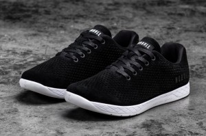 Chaussures de Sport Nobull Femme Noir Blanche | 89247-PEIS