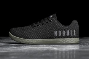 Chaussures de Sport Nobull Femme Noir Vert Foncé | 87651-UJYW