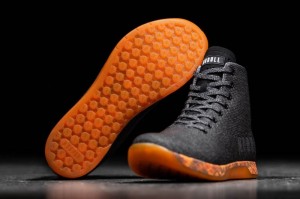 Chaussures de Sport Nobull High Tops Femme Noir Orange | 83152-YVQZ