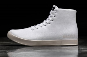 Chaussures de Sport Nobull High Tops Homme Blanche | 35614-URGC