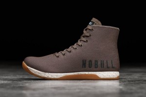 Chaussures de Sport Nobull High Tops Homme Marron | 10948-RKPA