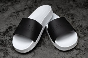 Claquette Nobull Homme Noir Blanche | 83615-NGTD