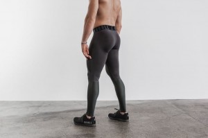 Collant Nobull Compression Homme Grise Foncé | 98132-FEXY