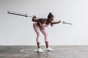 Collant Nobull Crop Femme Rose Camouflage | 40796-UFKX