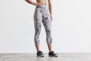 Collant Nobull High-Rise Crop Femme Noir | 38160-FIQC