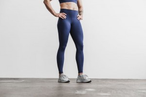 Collant Nobull High-Rise Femme Bleu Marine Foncé | 15274-TAGZ
