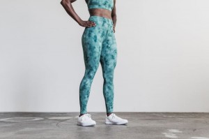 Collant Nobull High-Rise Femme Bleu Vert Foncé | 24659-VGKP