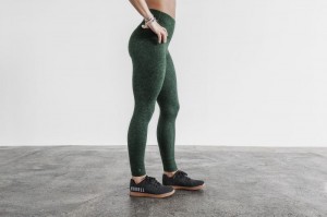 Collant Nobull High-Rise Femme Hunter Heather Matte | 54826-TRWL