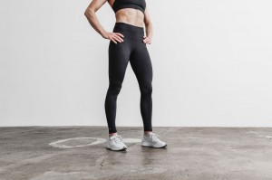 Collant Nobull High-Rise Femme Noir | 63804-RKSD