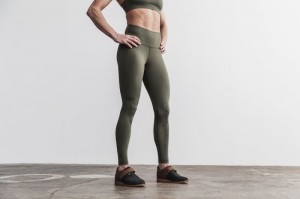 Collant Nobull High-Rise Femme Vert | 83195-WZDE