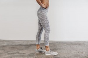 Collant Nobull High-rise 7/8 Femme Blanche Camouflage | 41278-IAKD