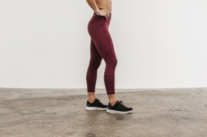 Collant Nobull High-rise 7/8 Femme Leopard | 50312-INSE