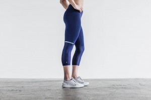 Collant Nobull Pace Femme Bleu Marine Foncé | 70213-MHCI