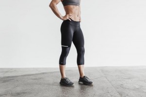 Collant Nobull Pace Femme Noir | 84061-EXDU