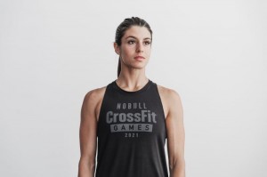 Debardeur Nobull Crossfit Games® High-neck Femme Noir | 21397-GVOS