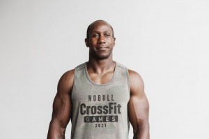 Debardeur Nobull Crossfit Games® Homme Vert Camouflage | 80156-MIZX