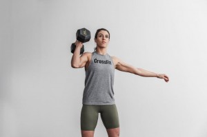 Debardeur Nobull Crossfit® High-neck Femme Grise | 80269-NBDW