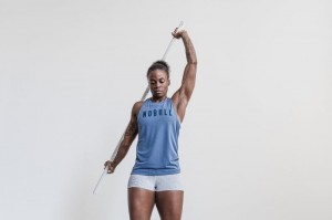 Debardeur Nobull High-neck Femme Bleu | 10328-SLQD