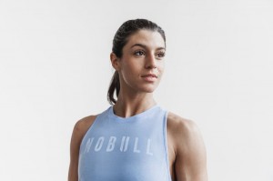 Debardeur Nobull High-neck Femme Bleu | 16430-WSZQ