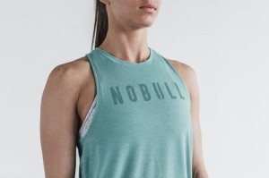 Debardeur Nobull High-neck Femme Bleu | 59187-JKWN