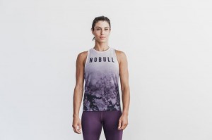 Debardeur Nobull High-neck Femme Violette | 95301-UEWF