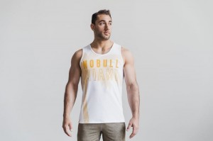 Debardeur Nobull Homme Jaune | 02418-UTNK