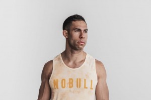 Debardeur Nobull Homme Jaune | 82634-GBFD