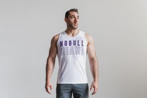Debardeur Nobull Homme Violette | 35794-ARDC