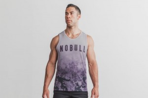Debardeur Nobull Homme Violette | 80593-CUOS