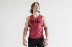 Debardeur Nobull Homme Wine | 49786-BDSF