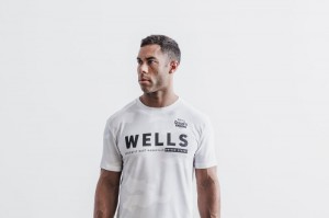 Maillot Nobull Crossfit Games® 2021 (Wells) Homme Blanche Camouflage | 16025-WXGH