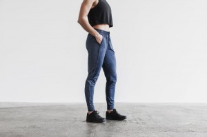 Pantalon Jogging Nobull Femme Bleu Marine Foncé | 30975-JGXS