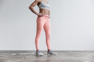 Pantalon Jogging Nobull Femme Corail Clair | 80256-LOHJ