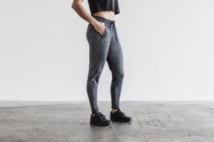 Pantalon Jogging Nobull Femme Grise | 69510-JWLH