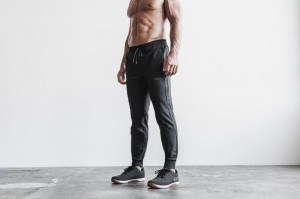 Pantalon Jogging Nobull Homme Noir | 83795-KMED