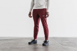 Pantalon Jogging Nobull Homme Wine | 19503-WNBH