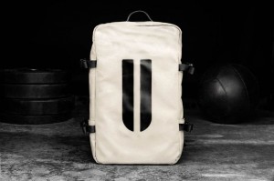 Sacs Nobull Horns Waxed Tela Duffleback Femme Blanche | 28307-UJRP