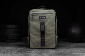 Sacs Nobull Waxed Tela Backpack Homme Army | 51276-ICAW