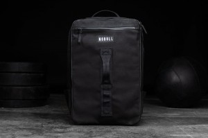 Sacs Nobull Waxed Tela Backpack Homme Noir | 83142-IPNO