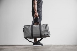 Sacs Nobull Waxed Tela Duffle Homme Grise | 20659-DLTX